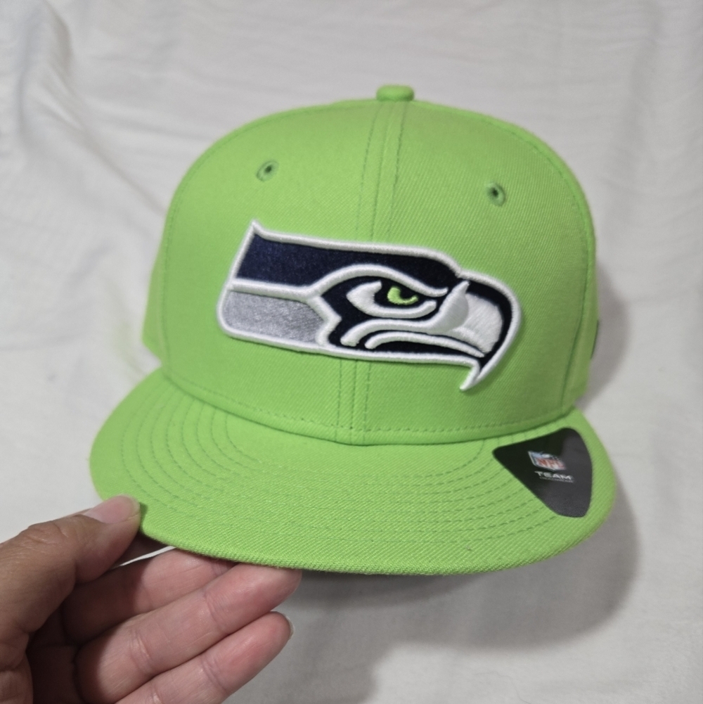 Seattle Seahawks New Era Kickoff Fitted Hat New Sz 6 7/8 - Picture 2 of 10